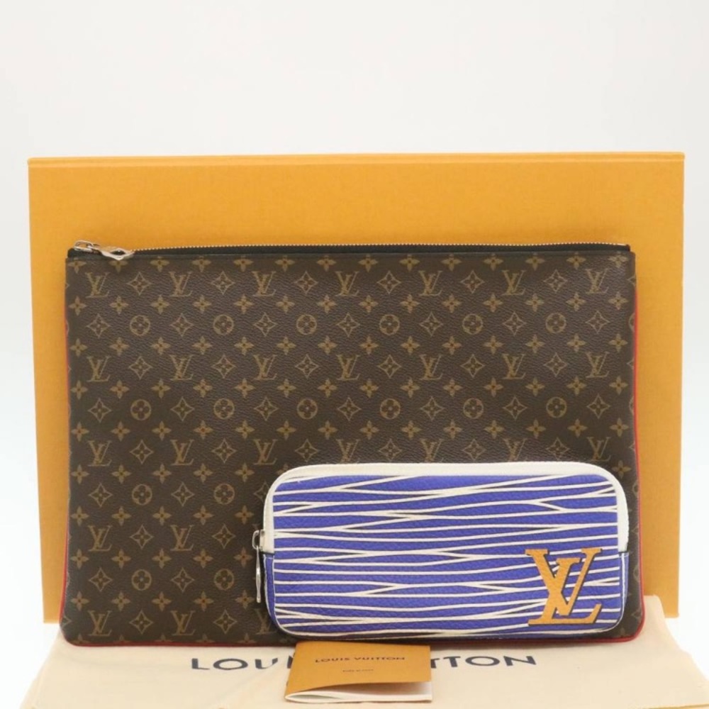 🕹️ Louis Vuitton 🕹️ Monogram A4 Multipocket Pochette Clutch/Laptop Bag NWT - Picture 16 of 16